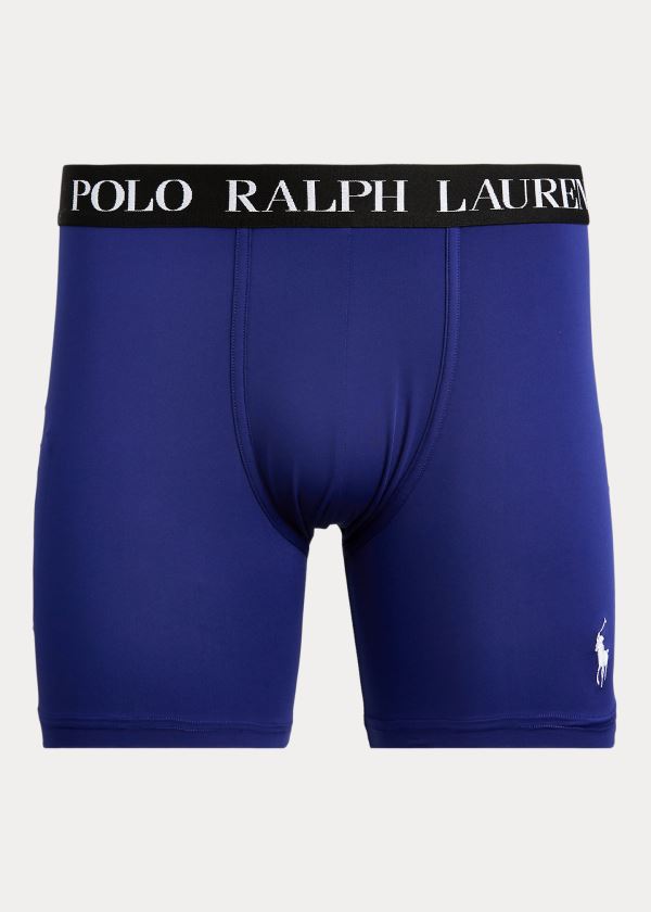 Calzoncillos Polo Ralph Lauren Hombre Azul Rey Azules / Blancos - Microfiber Boxer - KQJSU1650